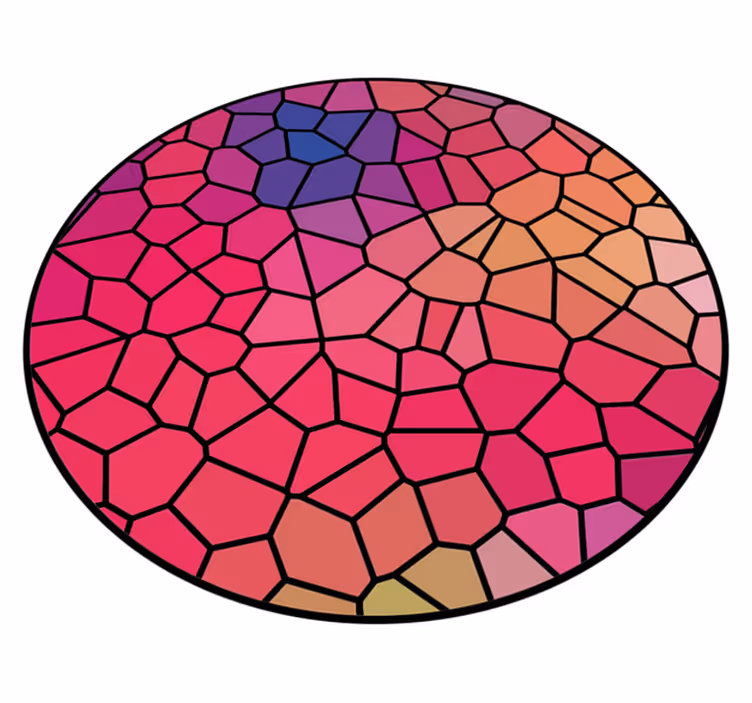 Tepisi geometrijskog slikarstva živih boja - TenStickers