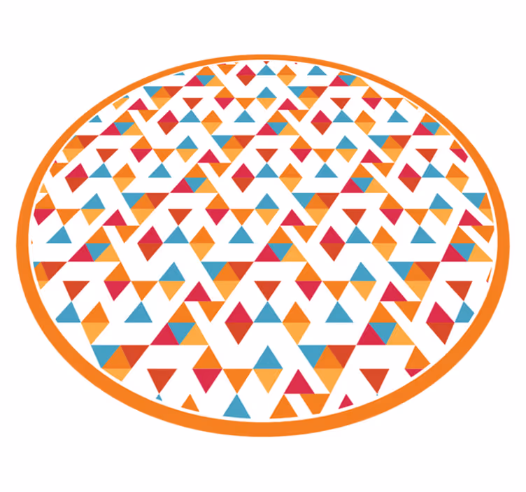 Vinil podovi geometrijski šareni trokutasti oblici - TenStickers
