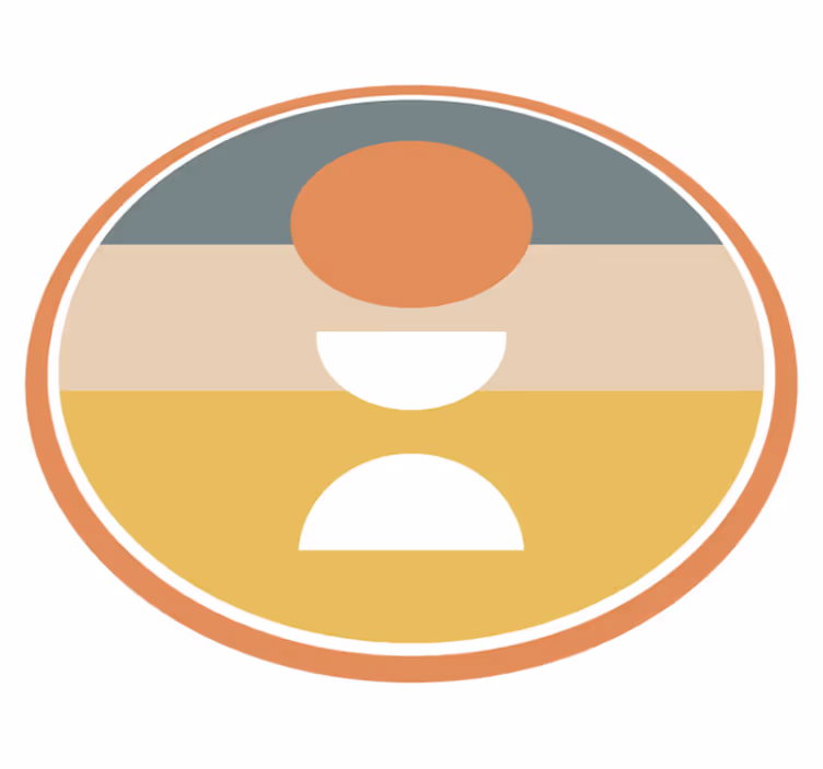 Vinil podovi minimalistički kružna harmonija boja - TenStickers