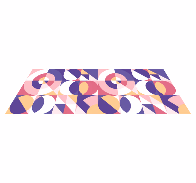 Vinil pločice šareni geometrijski oblici - TenStickers