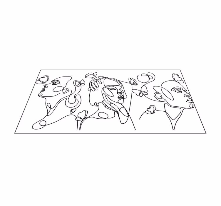 Vinil podovi moderan lica outlime arta - TenStickers