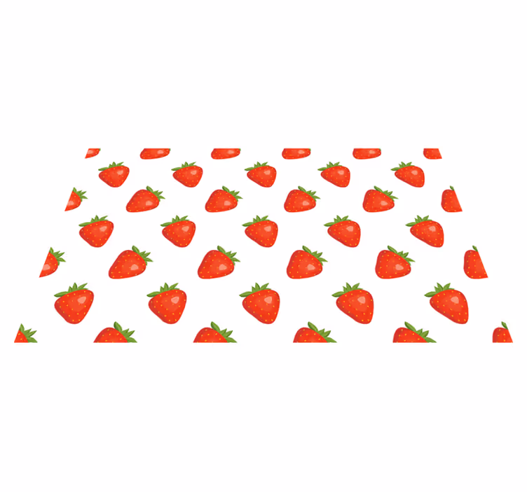 Vinil pod u kuhinji koncept jagode - TenStickers