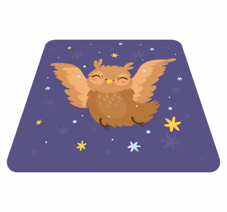 Drugi vinil podovi veseli dizajn sove - TenStickers
