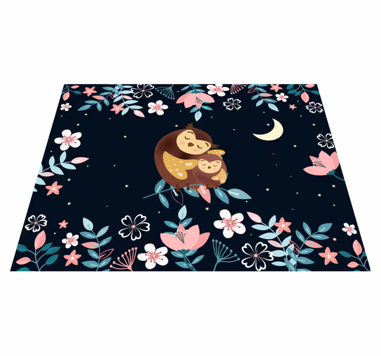 Vinil podovi životinja ljubav mame sove - TenStickers