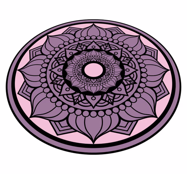 Vinil podovi mandala kružni cvjetni uzorak - TenStickers