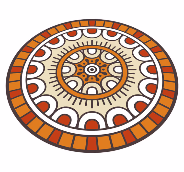 Vinil podovi mandala kružni uzorak - TenStickers