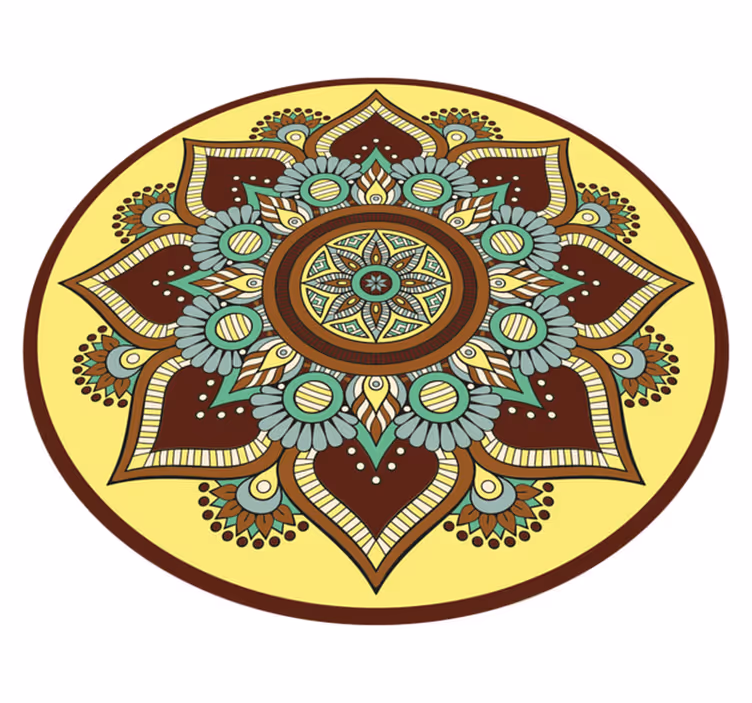 Vinil podovi mandala šareni ukrašeni uzorak - TenStickers