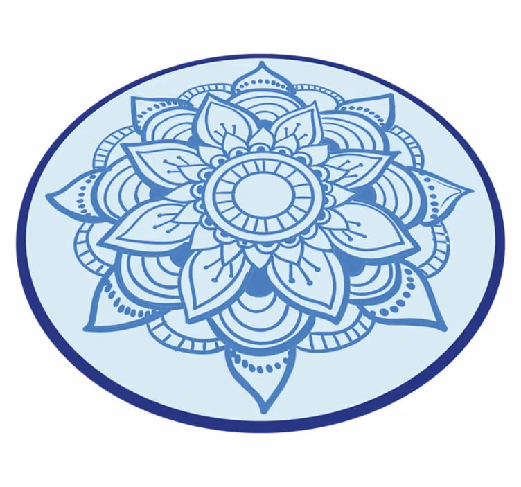 Vinil podovi mandala složeni cvjetni motiv - TenStickers
