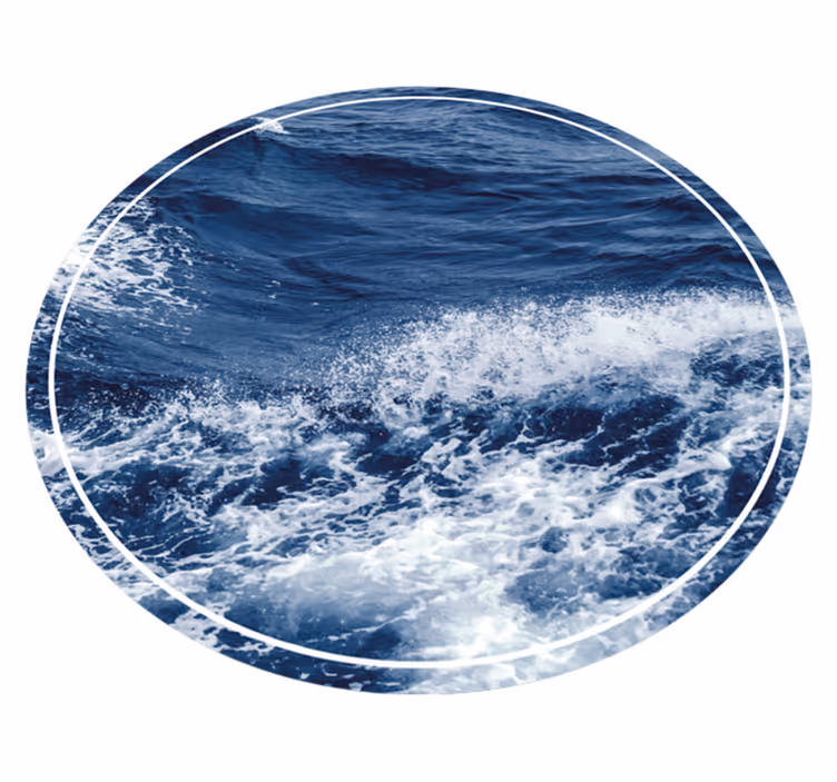 Vinil podovi kružni kretanje oceanskih valova - TenStickers