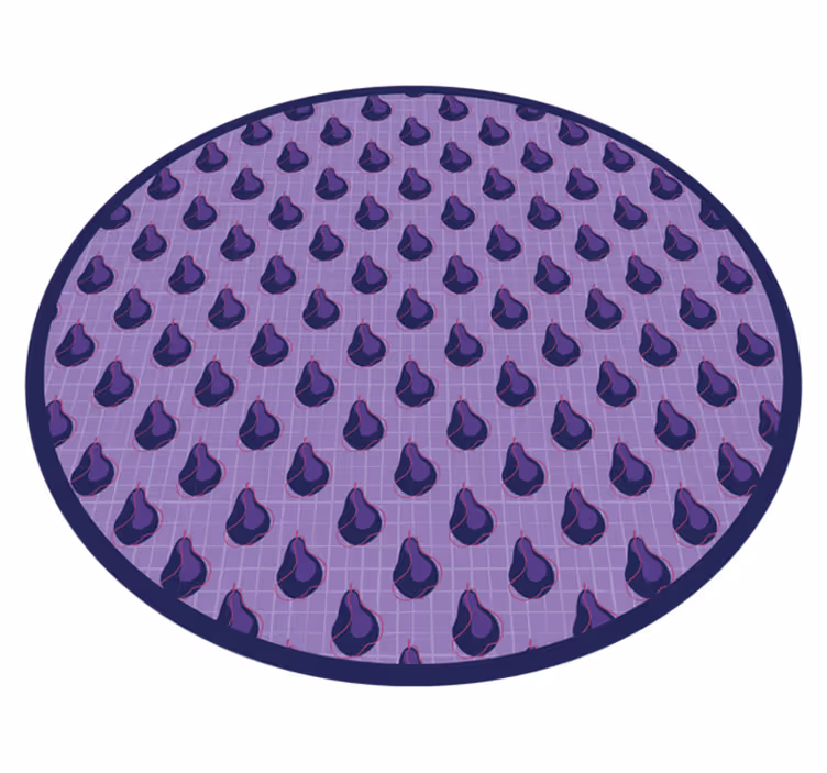 Vinil pod u kuhinji uzorak ljubičastih kapljica - TenStickers