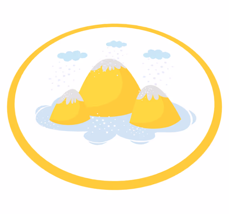 Drugi vinil podovi veseli planinski prizor - TenStickers