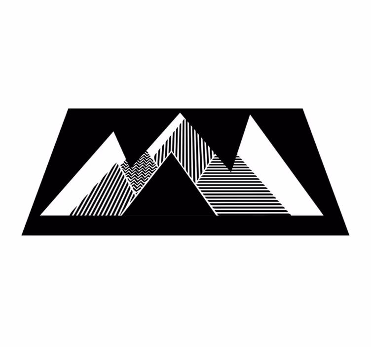 Vinil podovi geometrijski elegantni cik-cak uzorak - TenStickers