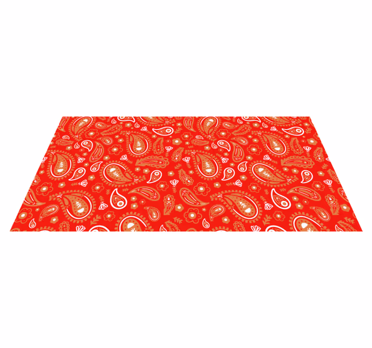 Vinil podovi mozaik živopisni paisley print - TenStickers