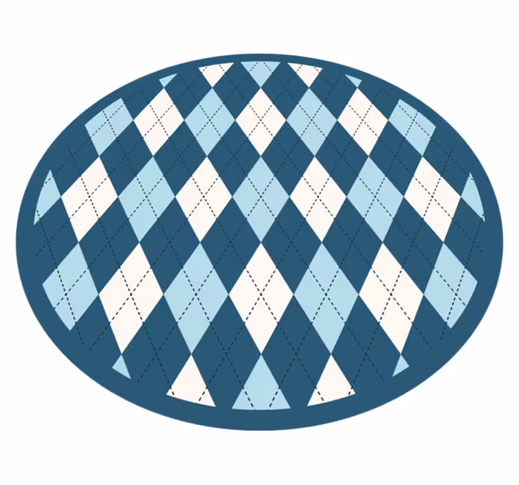 Vinil podovi geometrijski elegancija dijamantnog uzorka - TenStickers
