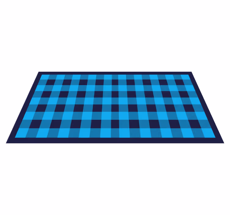 Vinil podovi geometrijski azurno karirani motiv - TenStickers