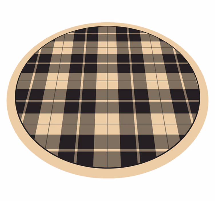 Vinil podovi kružni karirana konfiguracija - TenStickers