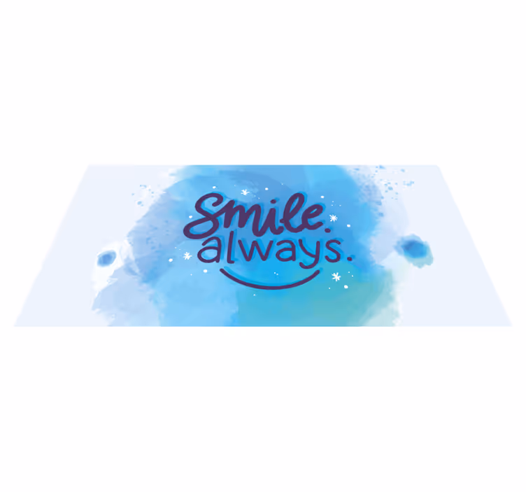 Vinilne prostirke s frazama uvijek se smiješi - TenStickers