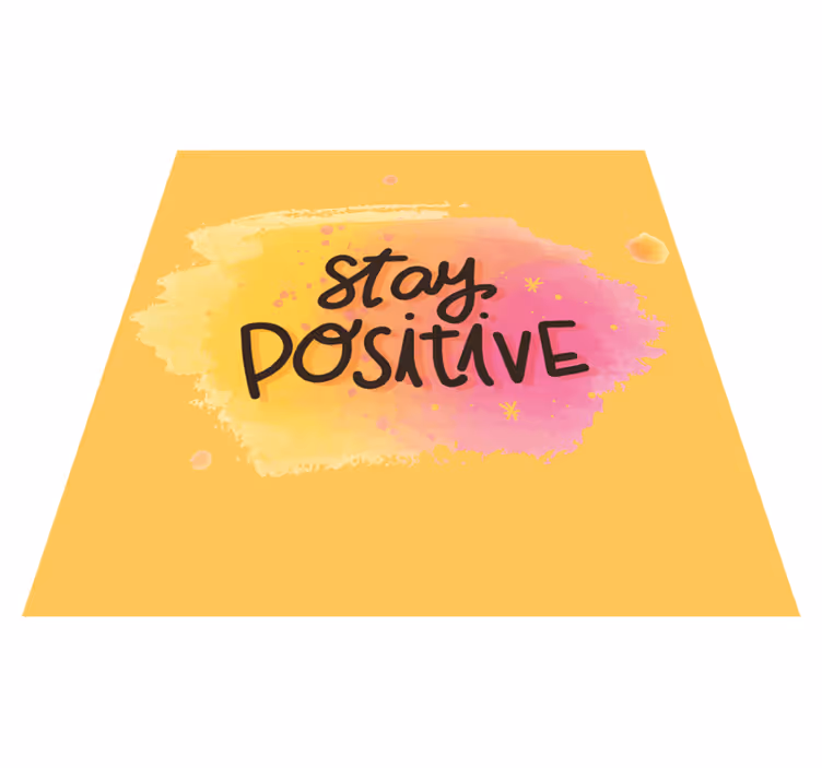 Vinilne prostirke s frazama ostani optimističan - TenStickers