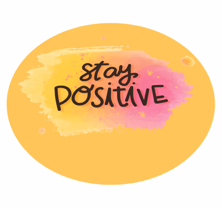 Vinilne prostirke s frazama održavati optimizam - TenStickers