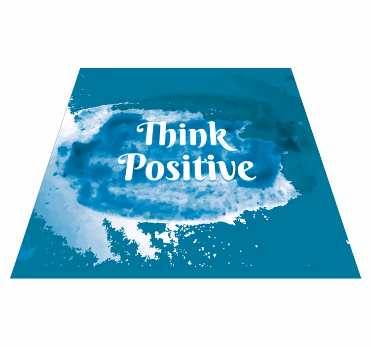Vinilne prostirke s frazama misli pozitivno - TenStickers