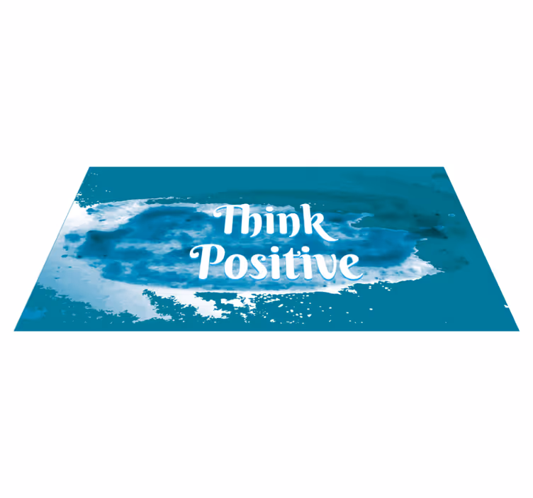 Vinilne prostirke s frazama prihvatiti optimizam - TenStickers