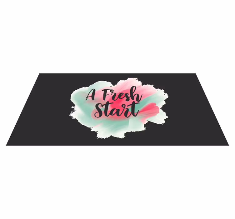 Vinilne prostirke s frazama novi početak - TenStickers