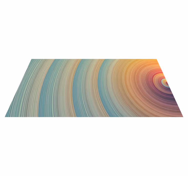 Vinil podovi minimalistički spiralni valovi boja - TenStickers