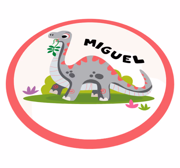 Drugi vinil podovi sivi dinosaur - TenStickers
