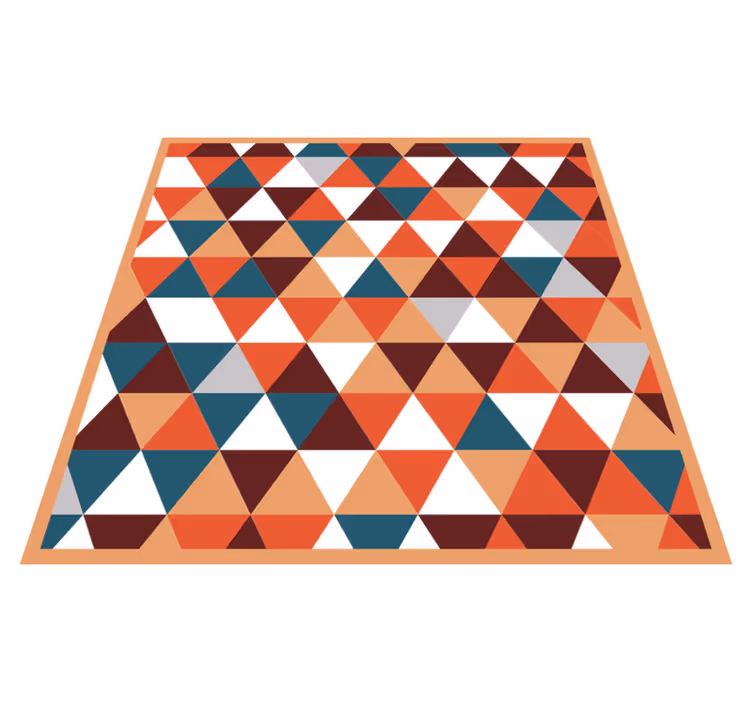 Vinil podovi geometrijski trokutasti mozaični uzorak - TenStickers