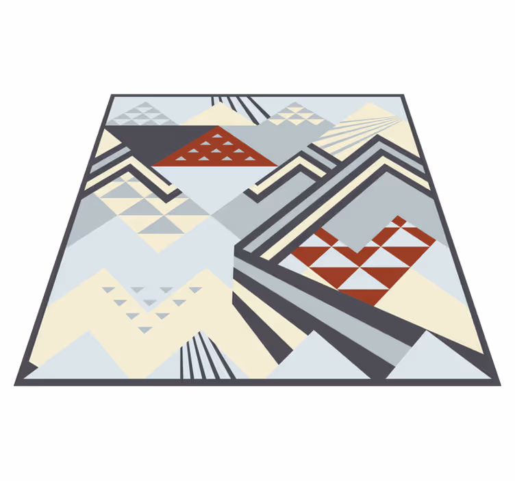 Vinil podovi geometrijski sivi moderni oblici - TenStickers