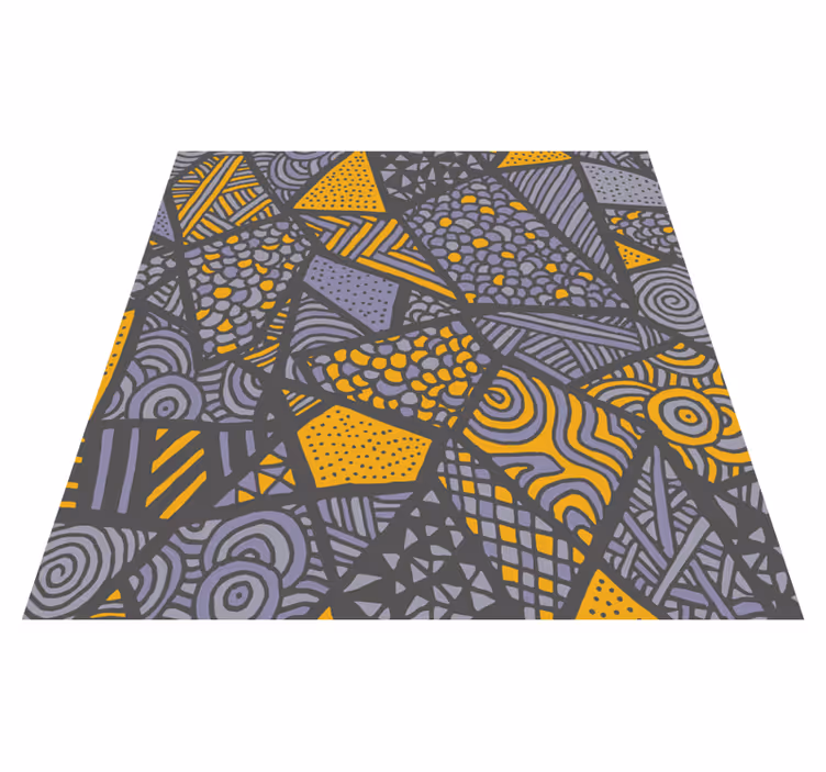 Vinil podovi geometrijski dinamični sivi oblici - TenStickers