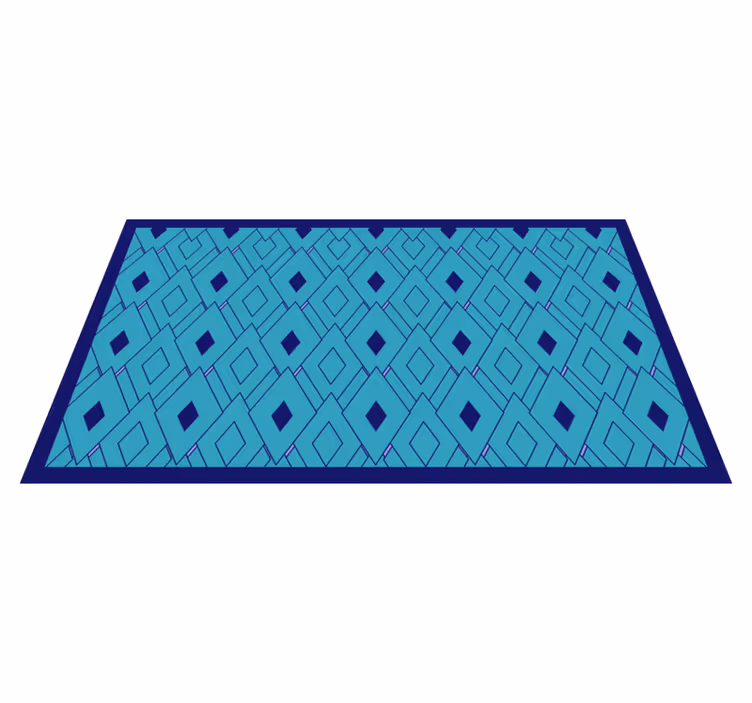 Vinil podovi geometrijski elementi plavog dijamanta - TenStickers