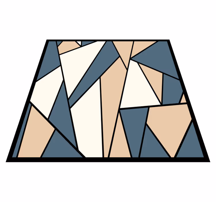 Vinil podovi geometrijski sivi i bež dijelovi - TenStickers