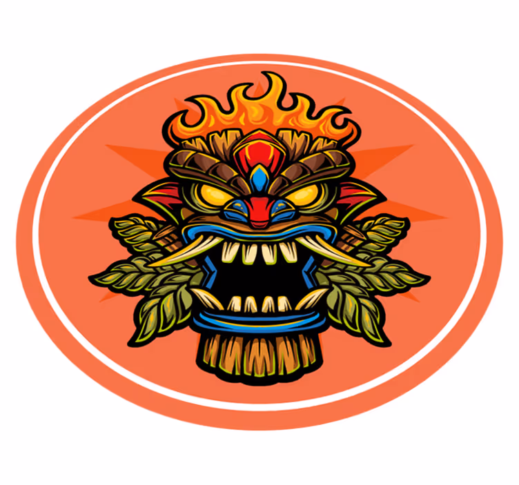 Vinil podovi tinejdžeri tiki maska - TenStickers