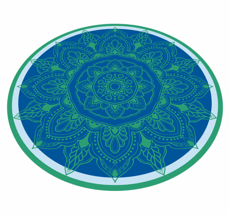 Vinil podovi mandala raskošan cvjetni aranžman - TenStickers