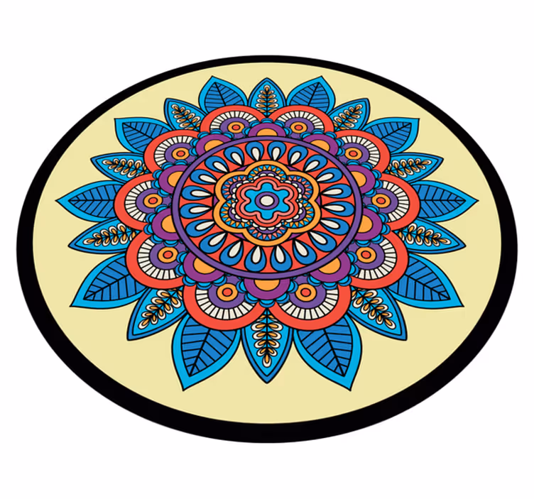 Vinil podovi mandala šareni kružni motiv - TenStickers