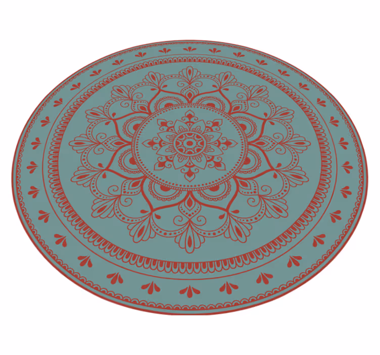 Vinil podovi mandala složena kružna ilustracija - TenStickers