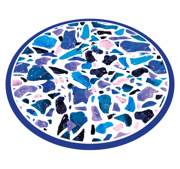 Mramorni vinilni tepih šareni kameni mozaik - TenStickers