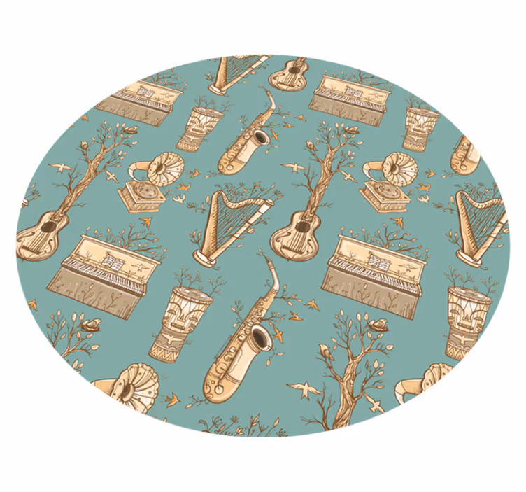 Drugi vinil podovi harmonija glazbenih instrumenata - TenStickers
