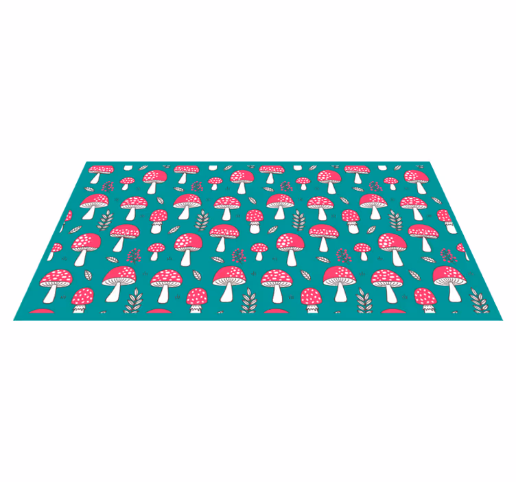 Vinil podovi priroda živopisni motiv gljive - TenStickers