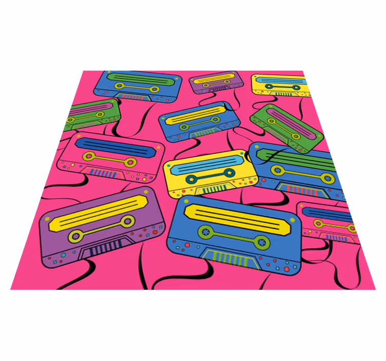 Vinil podovi tinejdžeri živahne kasete - TenStickers