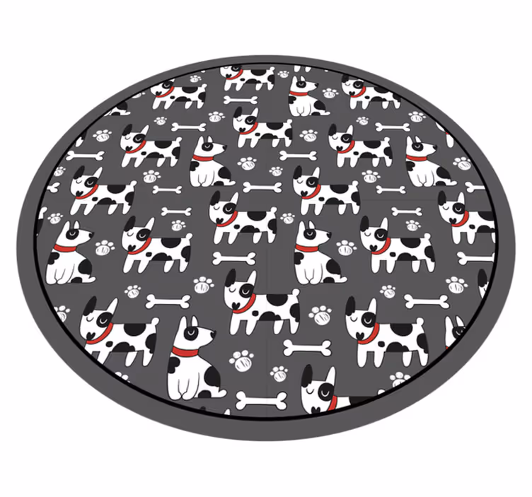Drugi vinil podovi razigrani uzorci pasa - TenStickers