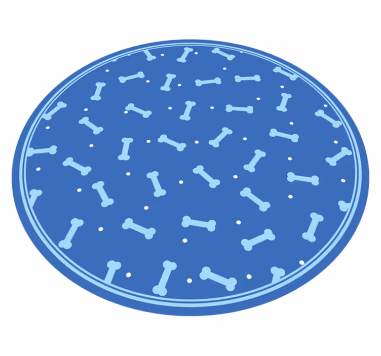 Vinil podovi kružni igra uzoraka kostiju - TenStickers