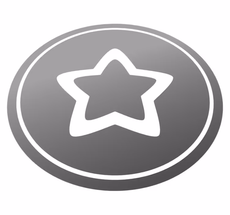 Vinil podovi zvijezde s modernim sivim motivom - TenStickers