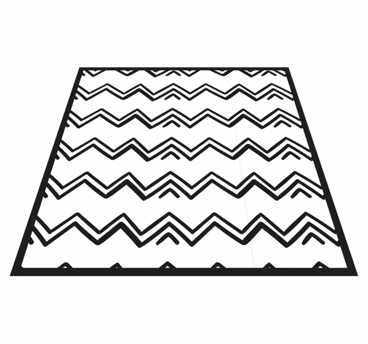 Vinil podovi minimalistički u zigzag stilu - TenStickers