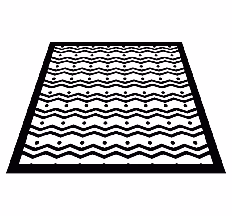 Vinil podovi prugasta zigzag koncept - TenStickers