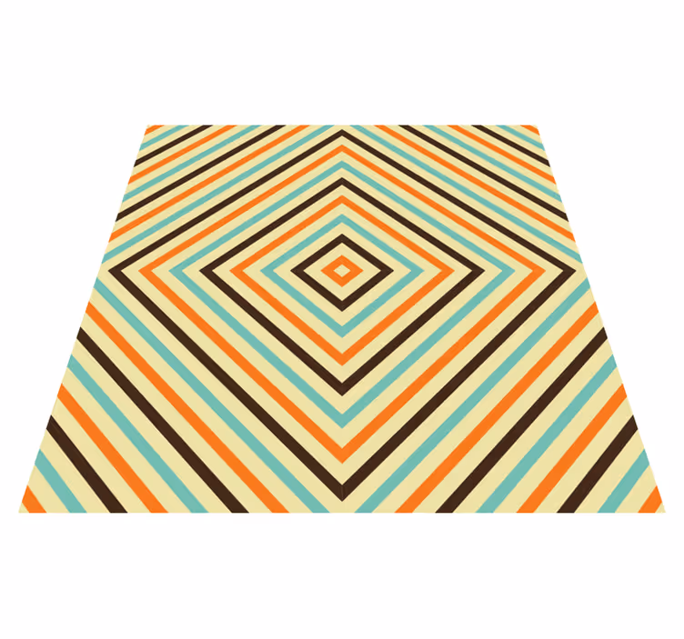 Vinil podovi geometrijski linije s dijamantnim uzorkom - TenStickers