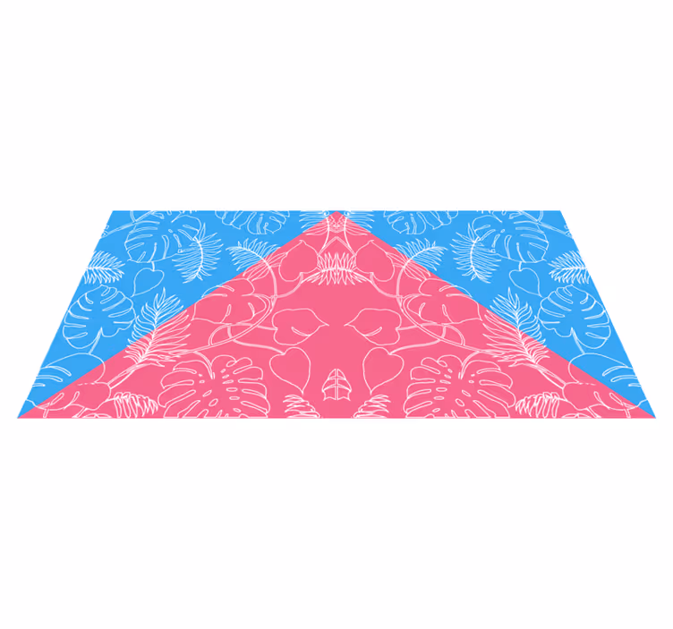 Vinil podovi priroda s tropskim listovima - TenStickers