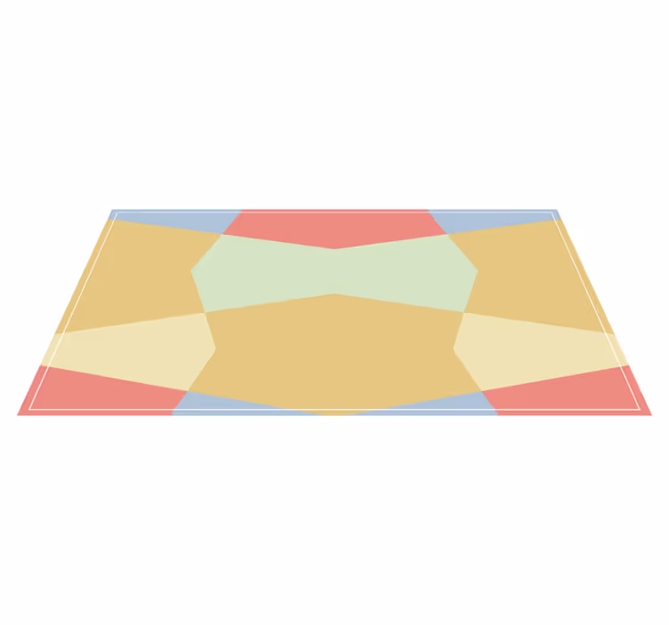 Vinil podovi geometrijski šareni poligonalni oblici - TenStickers
