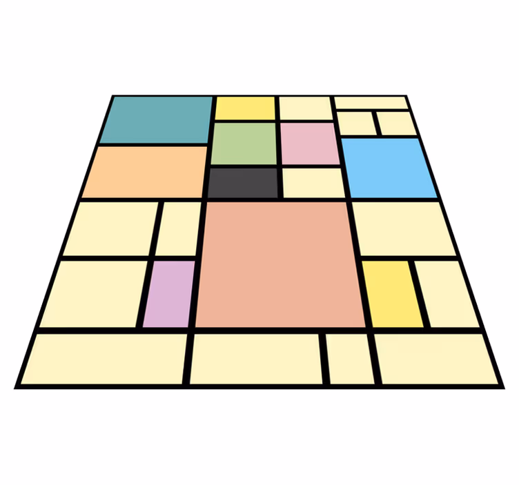 Vinil podovi geometrijski Živopisna geometrija - TenStickers